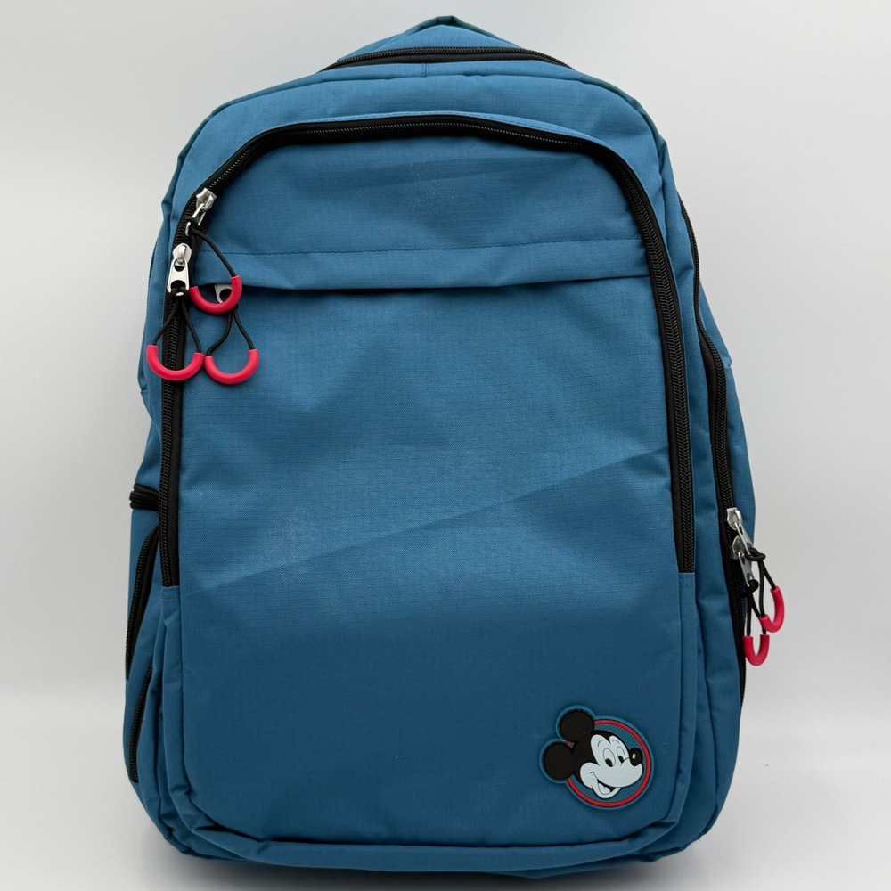 Disney Mickey Mouse All-Time Classic Teal Blue Backpack Travel School Bag